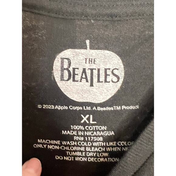 The Beatles 100% Cotton Short Sleeve Crew Neck Graphic T-Shirt Gray Mens XL NWOT - Picture 2 of 4